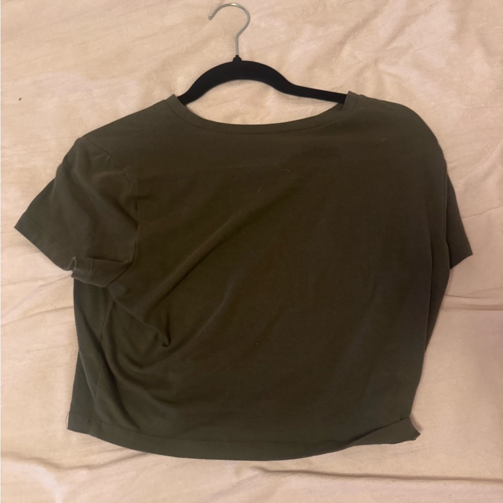 Olive Green Women's Crop Top